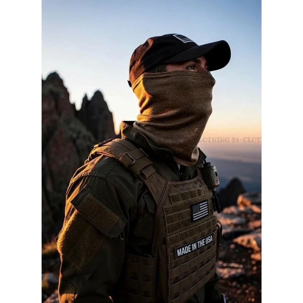 XGO Lightweight FR Flame Retardant Multi-Use Neck‎ Gaiter Tan 499 One Size USA